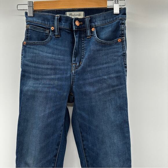 Madewell 10" High-Rise Skinny Jeans in Danny Wash:‎ Tencel Denim Edition Sz 23T - Picture 4 of 15